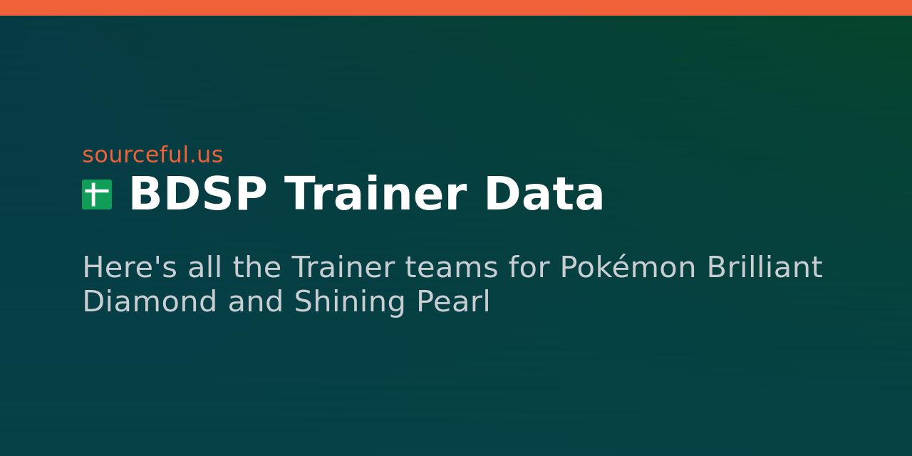 BDSP Trainer Data Heystack